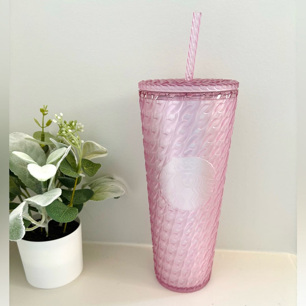 Starbucks | 2024 matte light pink chain soft touch venti tumbler 24 oz
